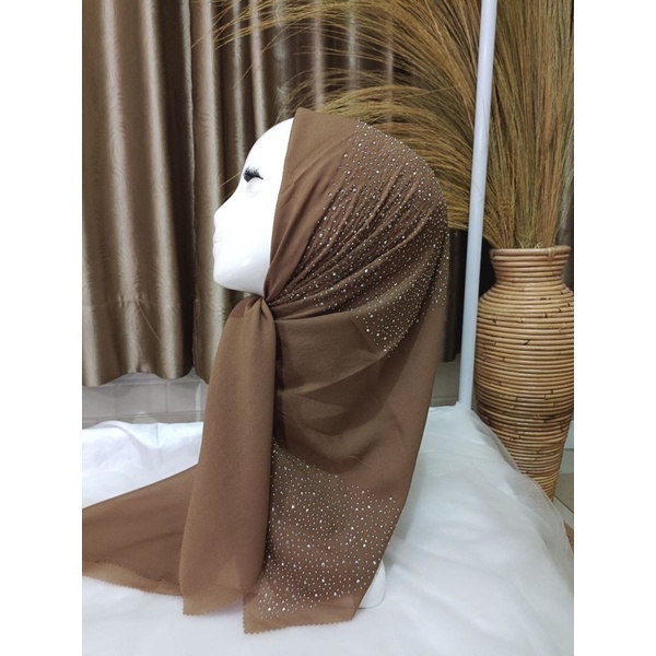 JILBAB SEGIEMPAT PAYET PREMIUM SWAROVSKI/HIJAB PESTA PAYET PREMIUM