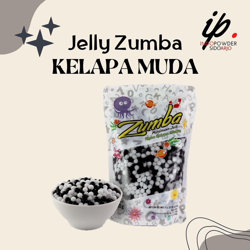 Jual JELLY MOTIF ZUMBA 500GR / MUTIARA HITAM PUTIH / DADU / BUBBLE / TOPPING / MINUMAN Shopee