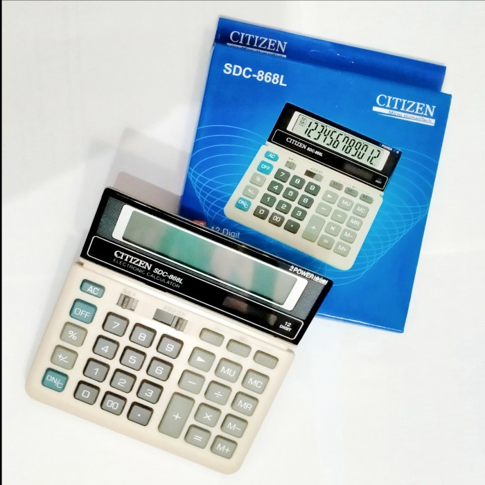 

TERJAMIN KALKULATOR CITIZEN SDC-868L (12 DIGIT)