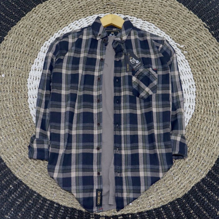 Ready Stock Bruno Store Kemeja Flanel Pria Flannel Jack Brown San Marino Kemeja Pa