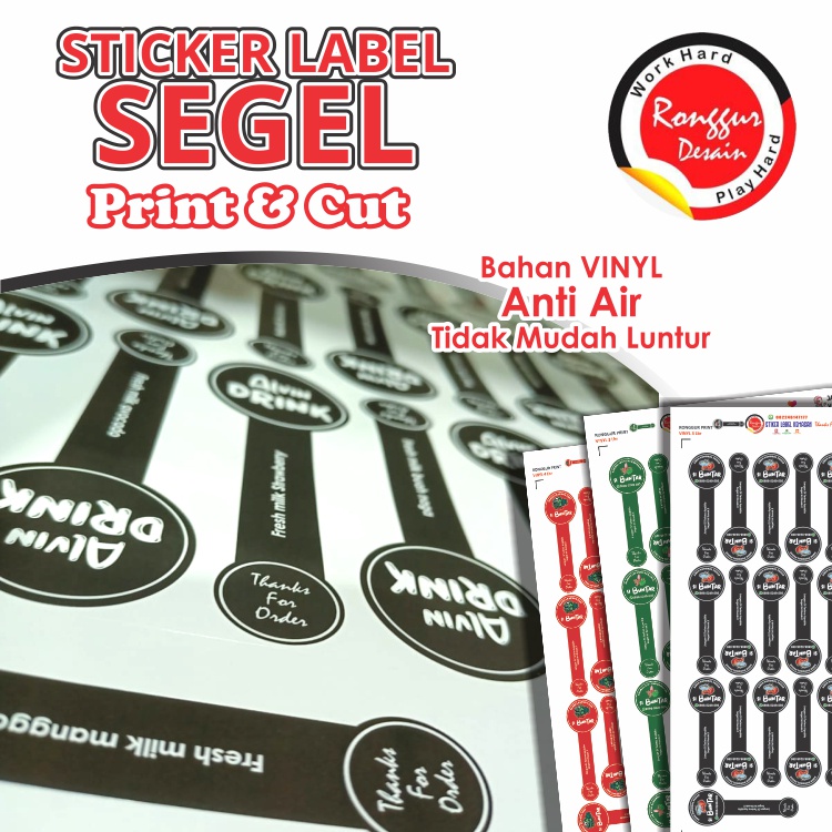 

CETAK STICKER SEGEL KEMASAN ANTI AIR MINIM ORDER 3 LEMBAR