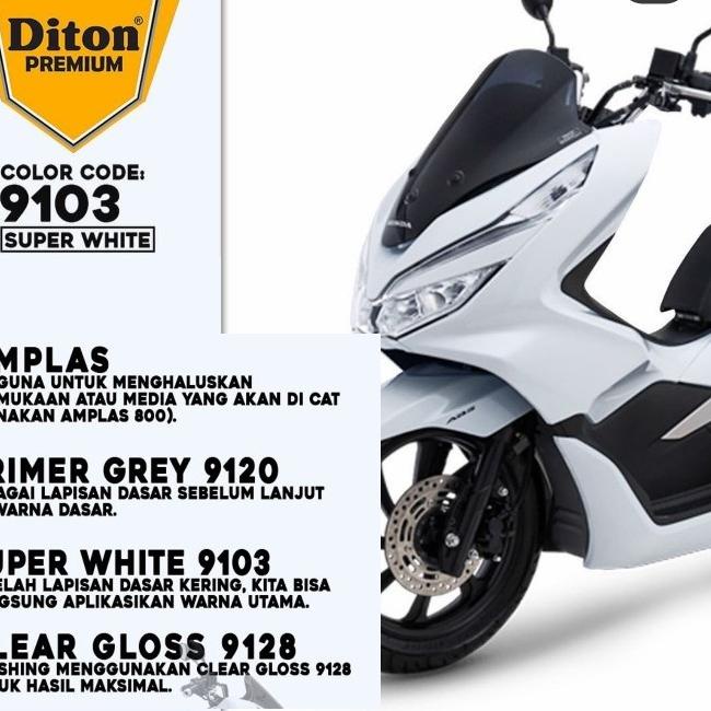 Termurah DITON Premium Pilok Pilox Cat Semprot - 9103 Super White / Putih Susu / Super Putih (400cc)