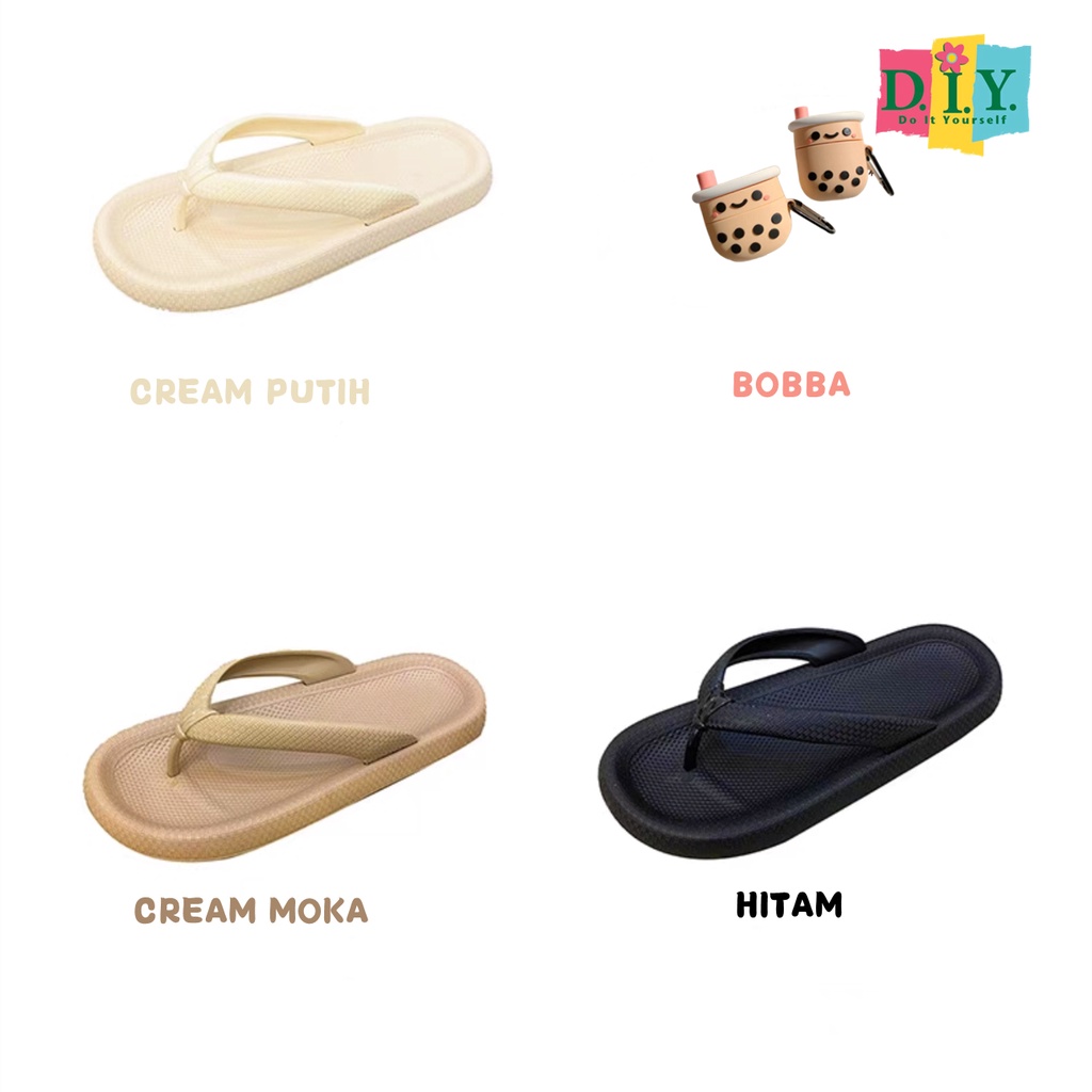 Sandal Jelly Wanita Jepit BOBBA LUCU Terbaru Sendal Empuk IMPORT