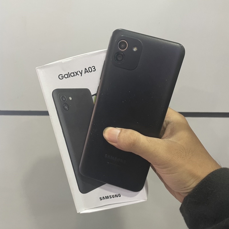 samsung a03 ram 4gb internal 64gb second fullset bekas pakai