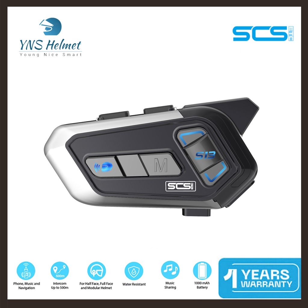 Intercom Bluetooth Helm SCS S13