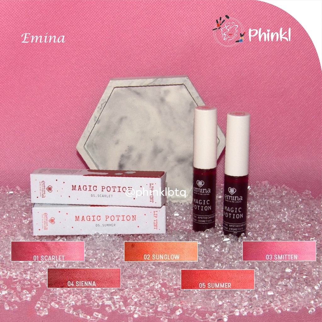 `ღ´ PHINKL `ღ´ ╰☆☆ 𝔢мιℕά ☆☆╮ Emina Magic Potion Lip Tint ala korea ombre cocok untuk remaja