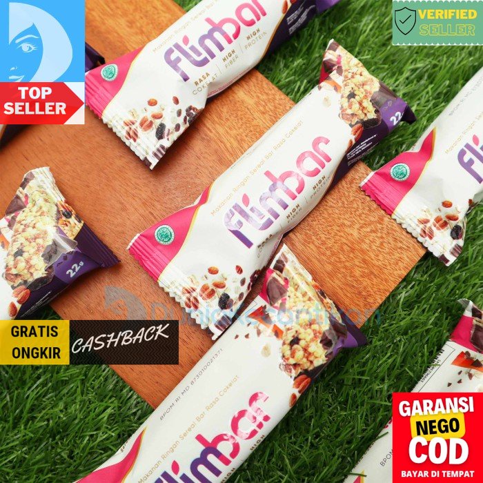 

Flimbar Sereal Bar Rasa Coklat High Fiber High Protein - Ecer TDK33