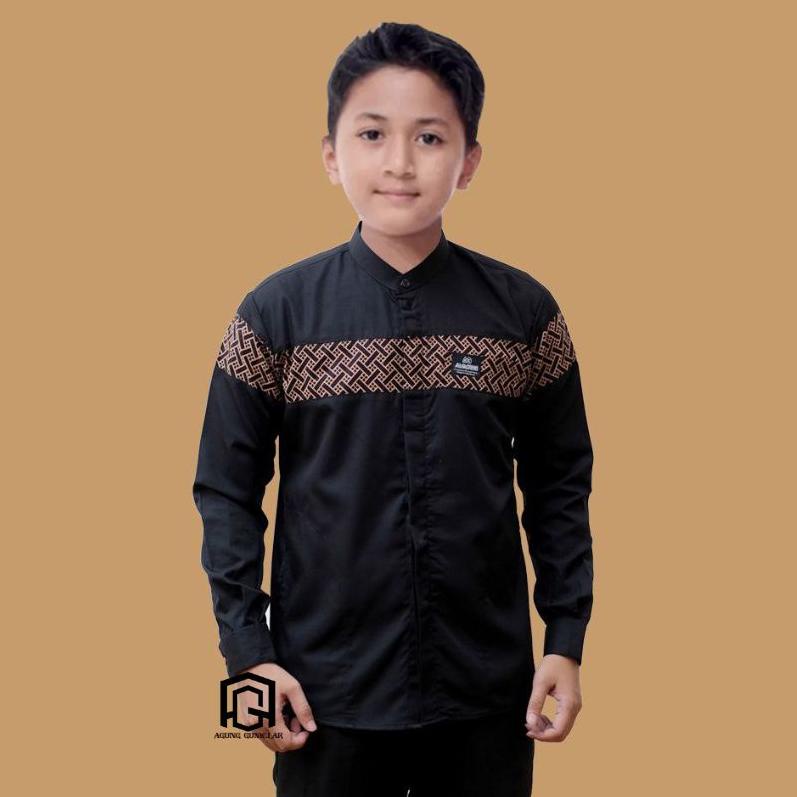 {LY.14De22ᶜ} Baju Koko Kobata Anak KOKO ANAK TANGGUNG SD-SMP KOKO PALESTINA ANAK BAJU KOKO GUS AZMI 