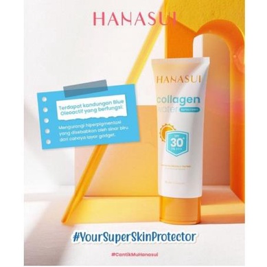 ^ KYRA ^ Hanasui Sunscreen Collagen Water SPF 50 Sun Screen - Dermatology Tested - Netto 30 ml