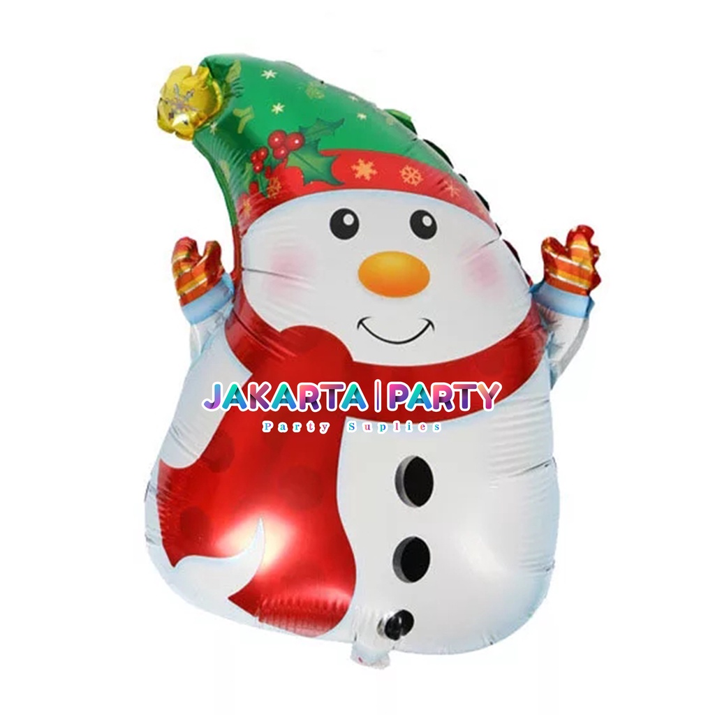 Balon Foil Snowman / Balon Merry Christmas / Balon Foil Natal Snowman