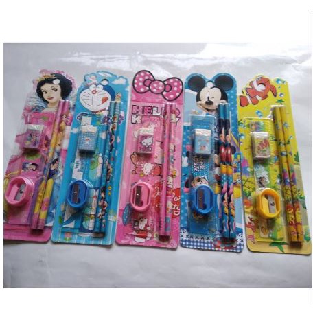 Alat tulis paket 303 karakter lucu A041