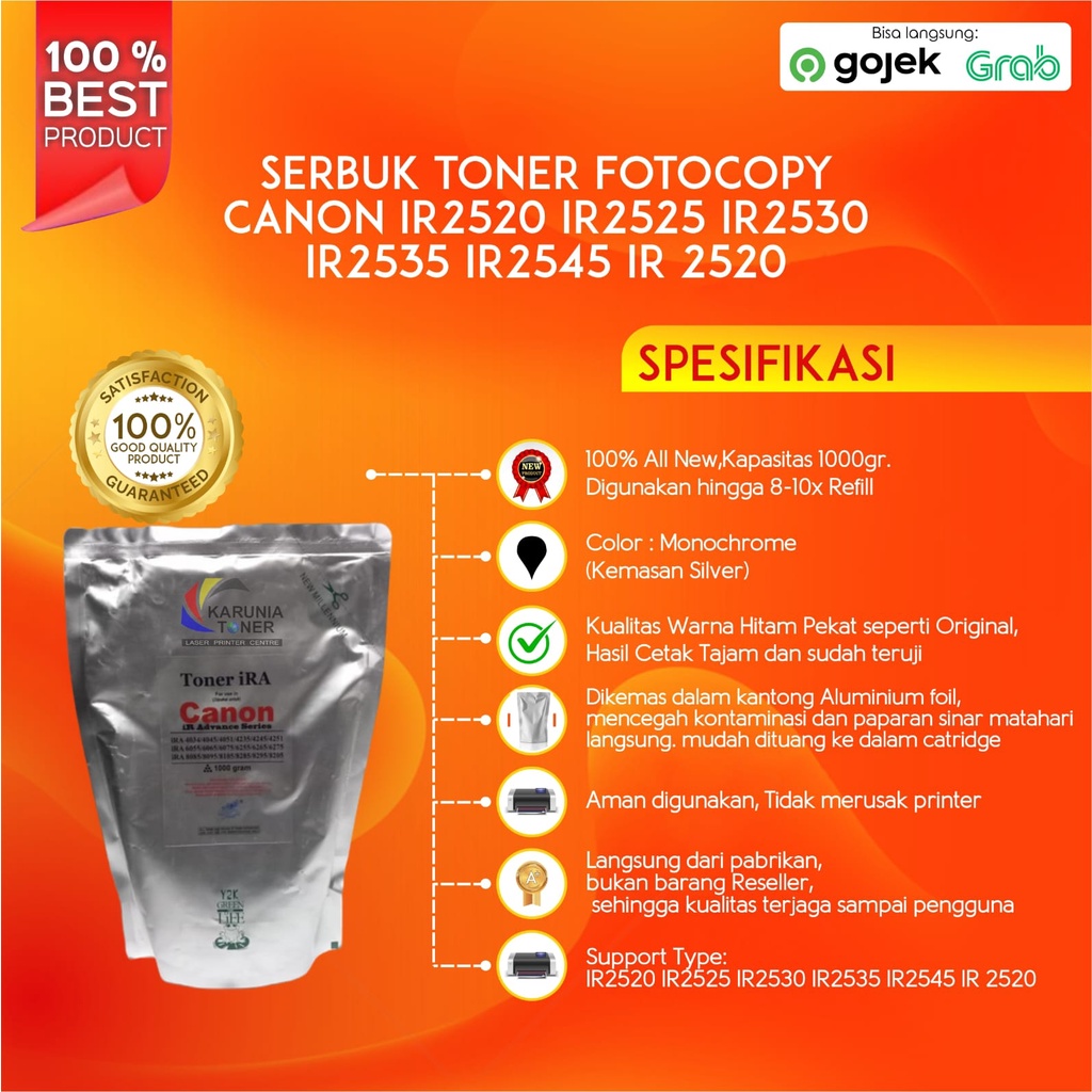 Jual Serbuk Toner Fotocopy Canon Ir