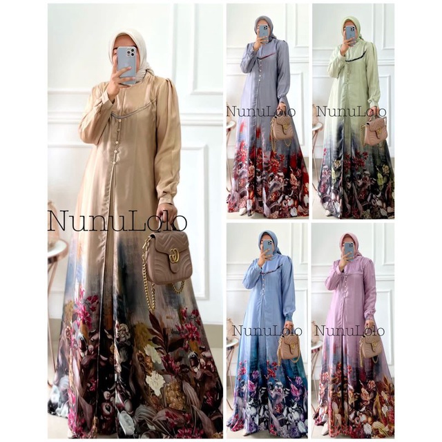 Ready..Hanana Dress 2 by Nunulolo Gamis Muslim Original