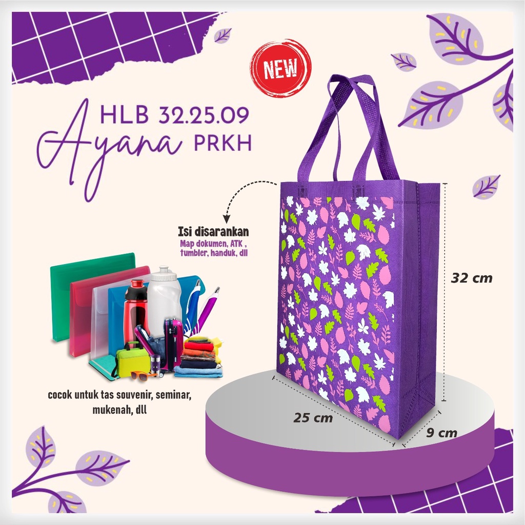 

Althea Tas Dokumen Premium I Tas Kerja Kain Spunbond I HLB Uk.32x25x09