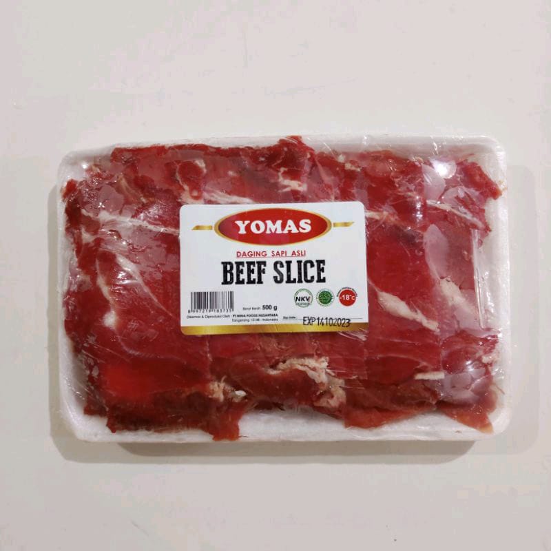 YOMAS beef slice reguler 500gr