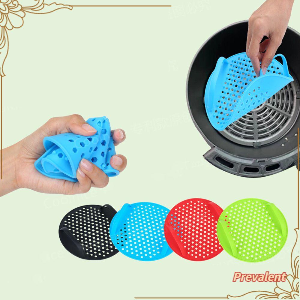 Preva Air Fryer Liner Mat Reusable Roti Fried Chicken Non Stick Oven Pizza Plate AirFryer Aksesoris Heating Baking Pad