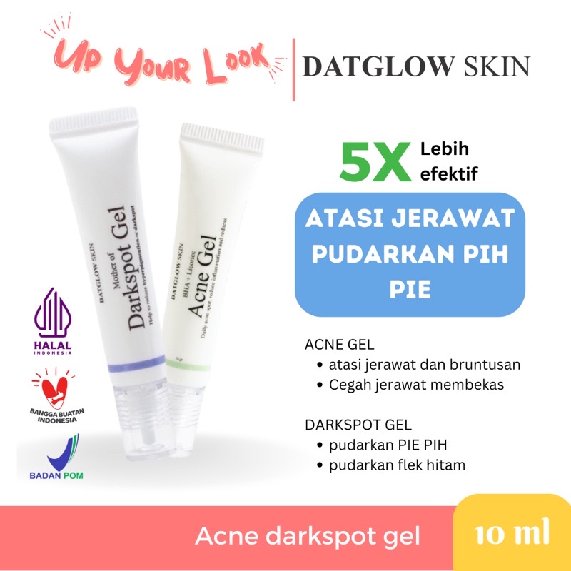 ✨Up Your Look✨Acne gel darkspot gel  10ml acne totol cream bekas jerawat pie pih obat jerawat Datglow skin datglowskin