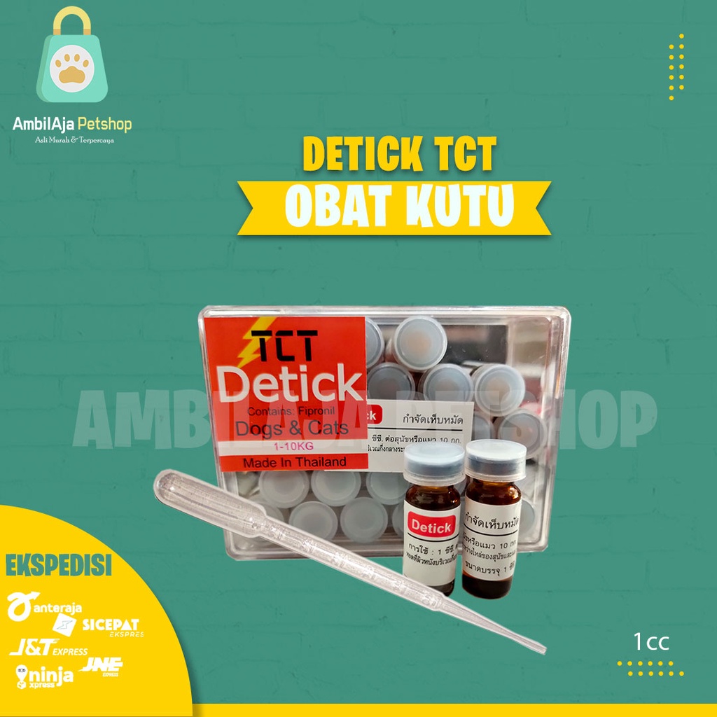 Detick Anti Kutu Kucing dan Anjing + pipet tetes