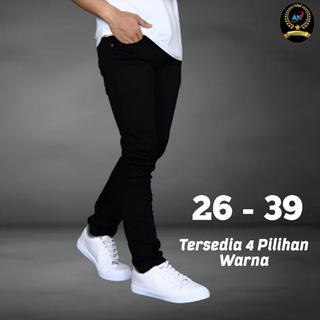 Celana Hitam Pria Jeans Panjang Pensil Skinny Semi Slim Fit Cowok Cowo Pria Bahan Denim Stretch Terbaru I Levis Cowok I Jeans Pria