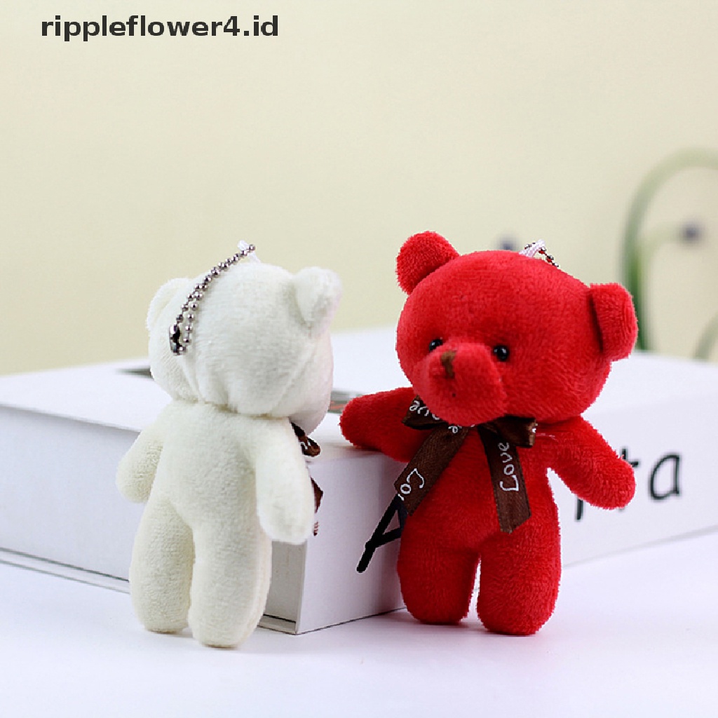 {rippleflower4.id} Beruang Mainan Mewah Boneka Boneka Boneka Beruang Mini Mainan Beruang Liontin Kostum Kreatif Liontin Pesta Pernikahan Gantungan Kunci Tas Liontin Boneka Boneka~