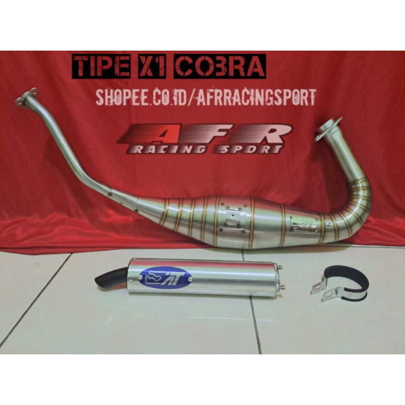 Knalpot Ninja R RR SS Aitech Type X1 Cobra Leher C Stainless