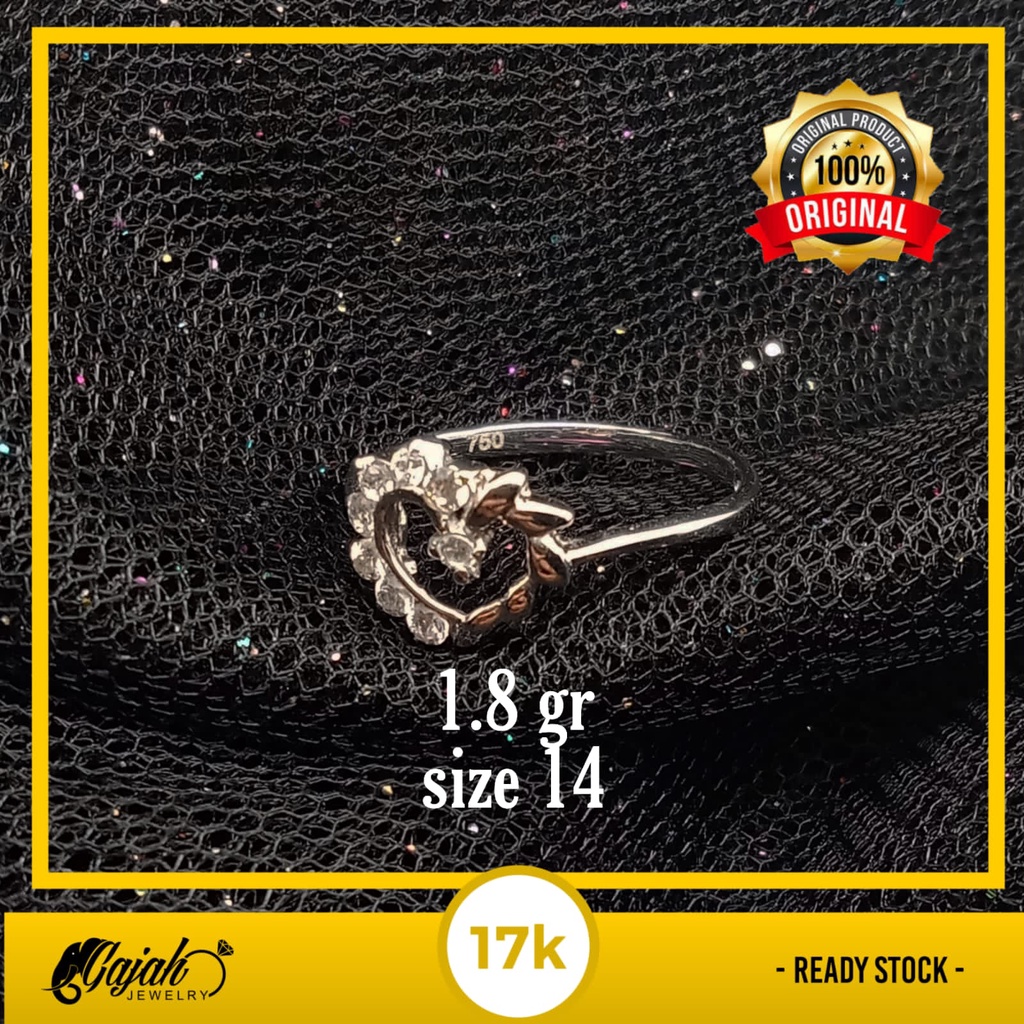 Cincin emas 17k - 1.8 gr kadar 750 - 4053