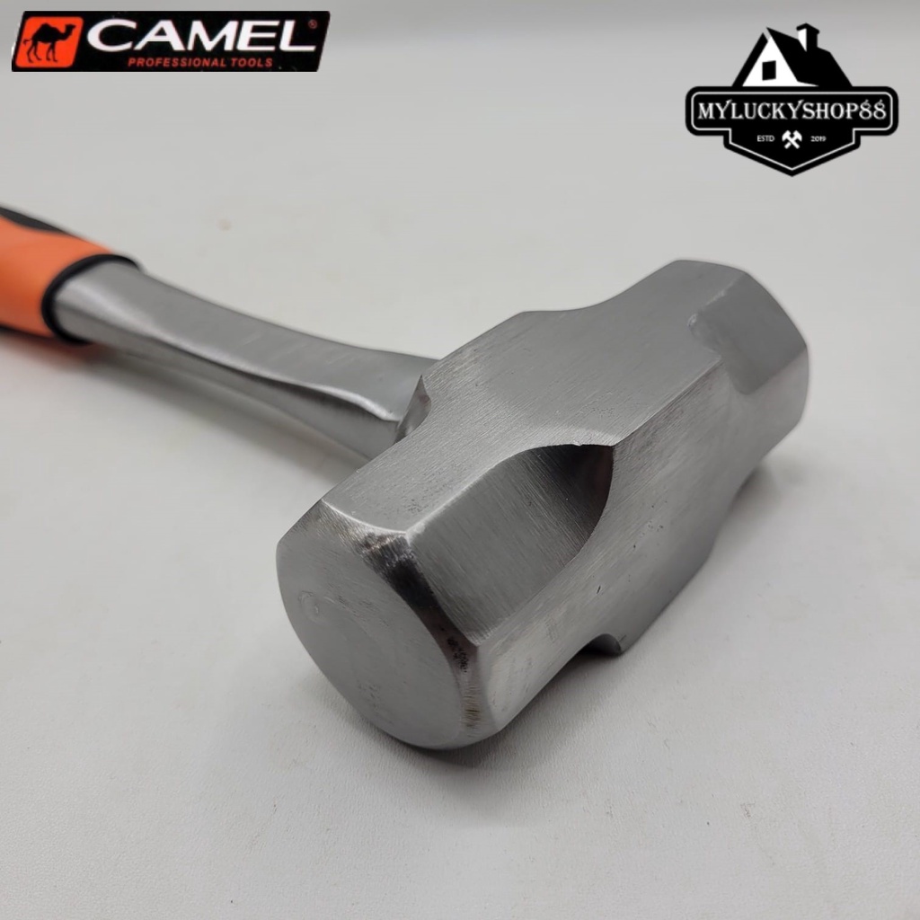 Camel Palu Batu 3 LB Bodem 3Lb Rubber Grip Gagang Besi Lapis Karet