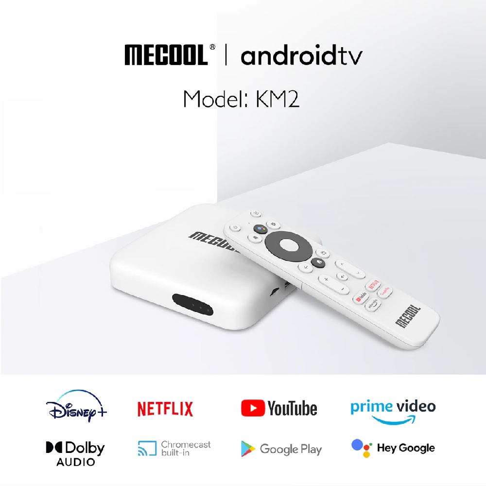 MECOOL KM2 - 4K UHD Android TV Box - Android TV 10 Google Certified