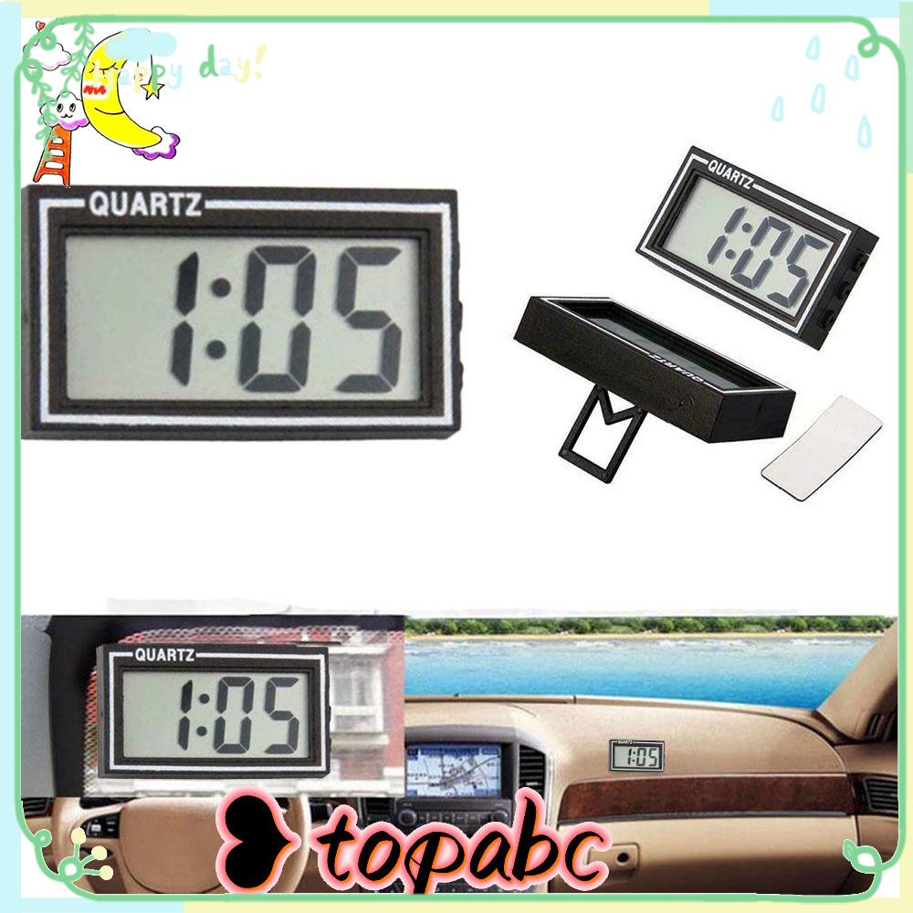 Top Car Digital Clock Mini Jam Elektronik Aksesoris Mobil Rumah