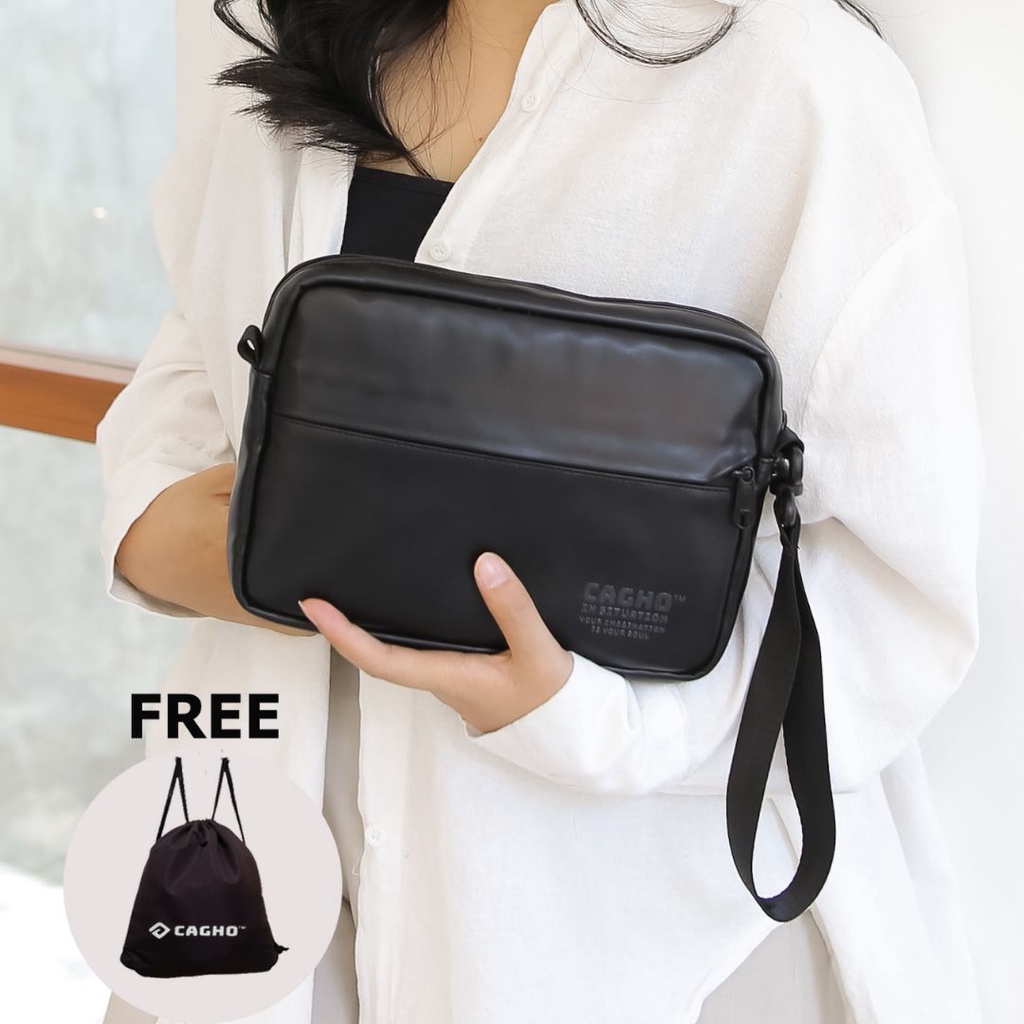 CAGHO Naka Handbag I Handbag Pria I Slingbag Pria Waterproof I Clucth Bag Pria Wanita I Tas Selempang Pria