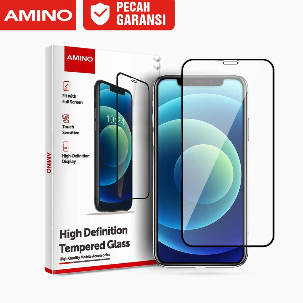 AMINO 5D Tempered Glass Untuk Iphone 17 17 Pro 17 Pro Max 17 Air 16 Pro Max / 16 Plus / 16e/ 15 Pro 
