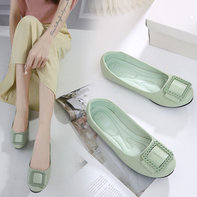 JISO RYONA MOMO-61 Sepatu Flat shoes Wanita Sepatu Kerja Wanita Import