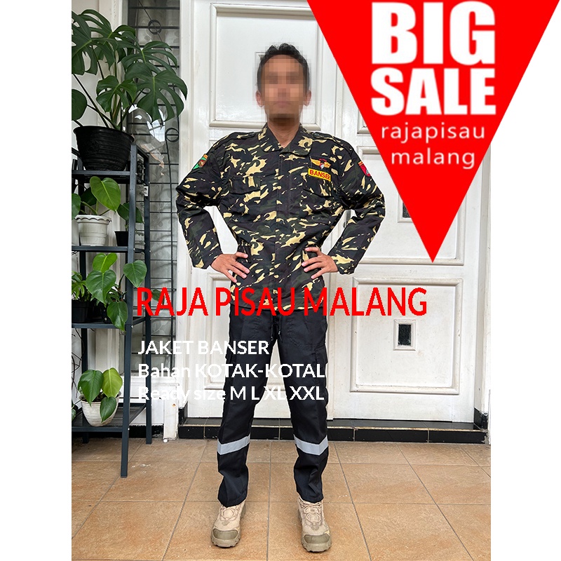 RPM RPM Jaket Banser Model Jangkis Doreng Nasional Atribut Banser Jahitan Rapi Free Bet Full Kancing Resleting Busa Dalam Tebal Musrini Mart