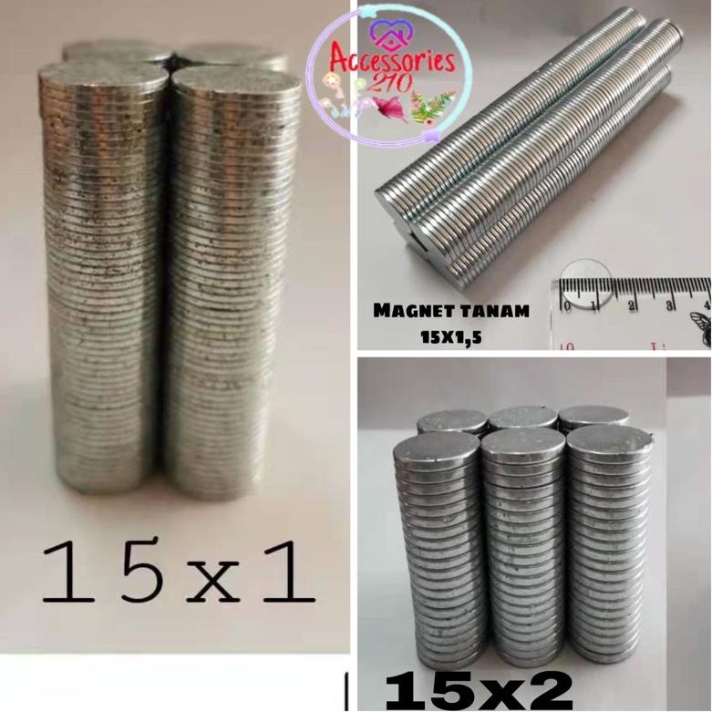 ASLI [20pcs] magnet tanam / magnet tanam neodymium 15mm qog24
