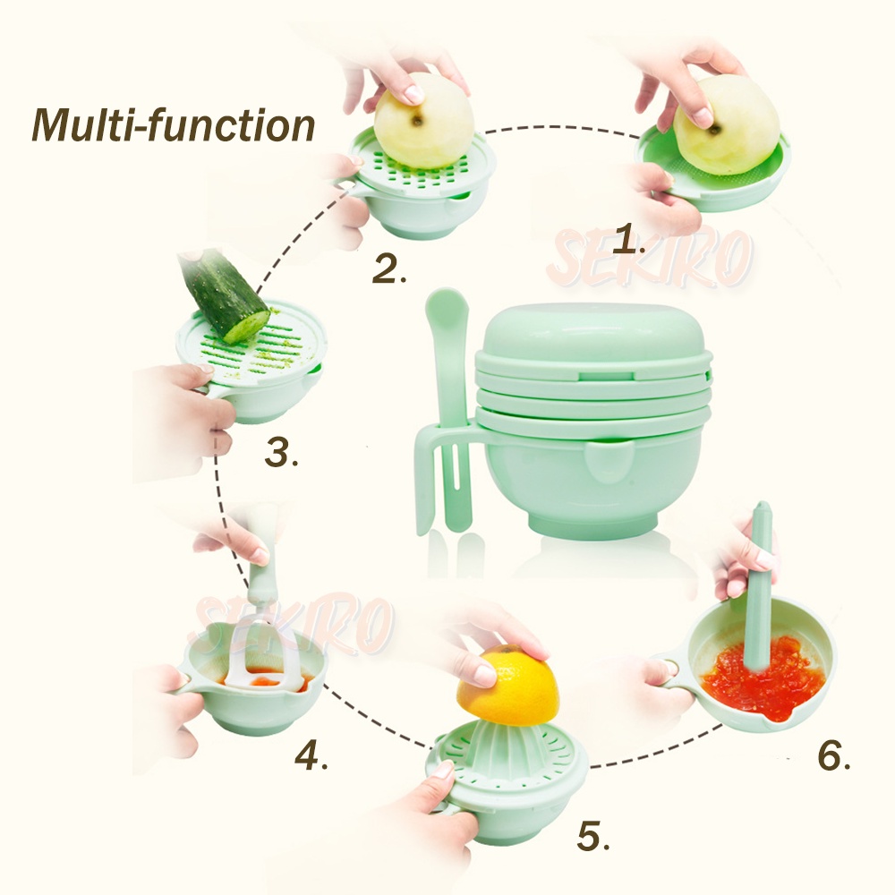 9 IN 1 Baby Food Maker Grinding Bowl Alat Pembuat Makanan Bayi Anak MPASI 9pcs BPA FREE