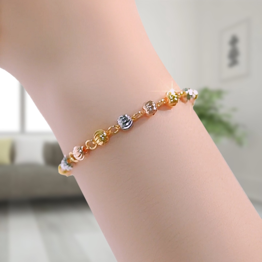 La Vienne - Gelang Rantai Titanium Wanita Anti Karat - Aksesoris Perhiasan Titanium Asli - Favorite Collection