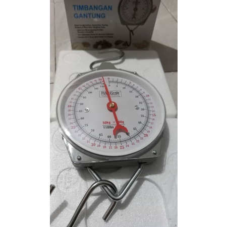 Timbangan Gantung Jarum PANDA Kapasitas 50kg, 100kg 150kg Hanging Scale Timbangan Analog Gantung Aku