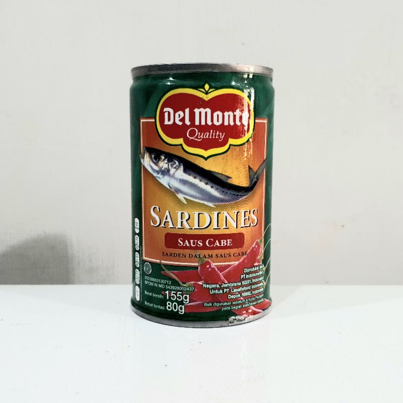 Del Monte Sardines Saus Cabe 155g