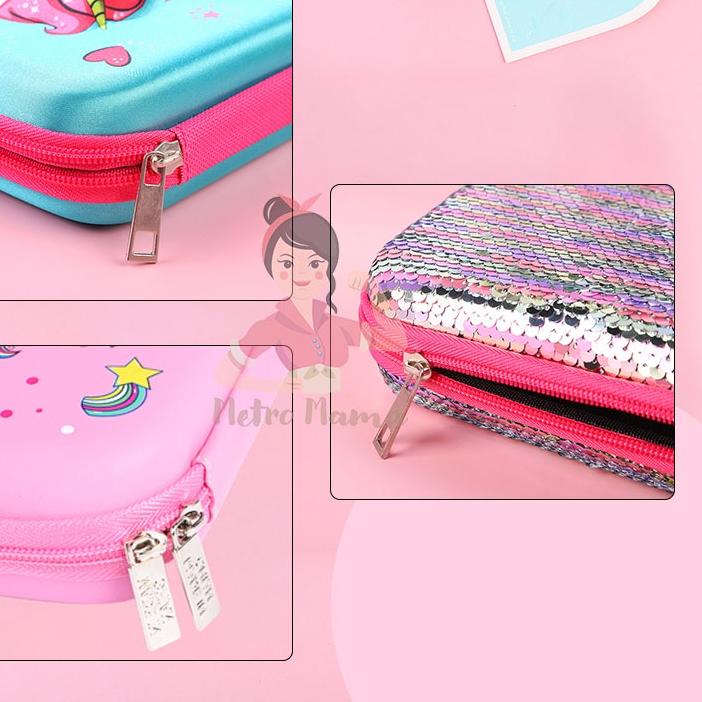 

Barang Baru Kotak Pensil 3D Timbul EVA SEQUIN BESAR Premium 22cm Tempat Pencil /Pencil Box Grosir^