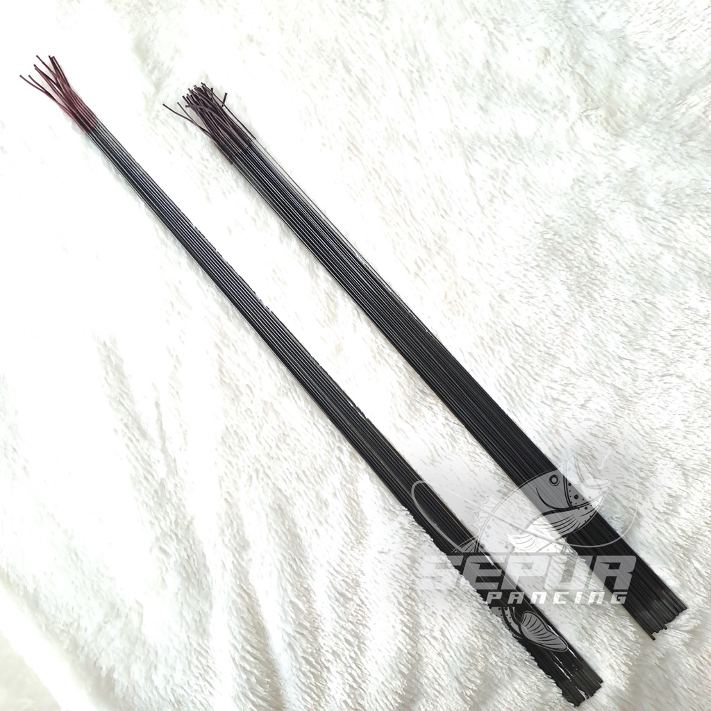 Ujung Joran Tegek Carbon dan Fiber (45cm - 50cm - 60cm) / Ruas Ujung Tegek