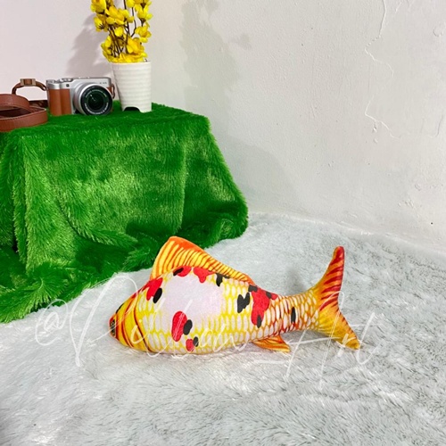 Pillowart - Bantal Boneka Ikan Koi Ikan Hias Size S - ART045