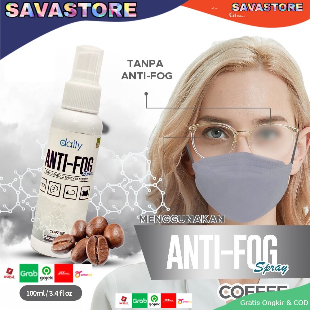 CAIRAN PEMBERSIH LENSA KACAMATA DAILY ANTI FOG SPRAY LENS CLEANER