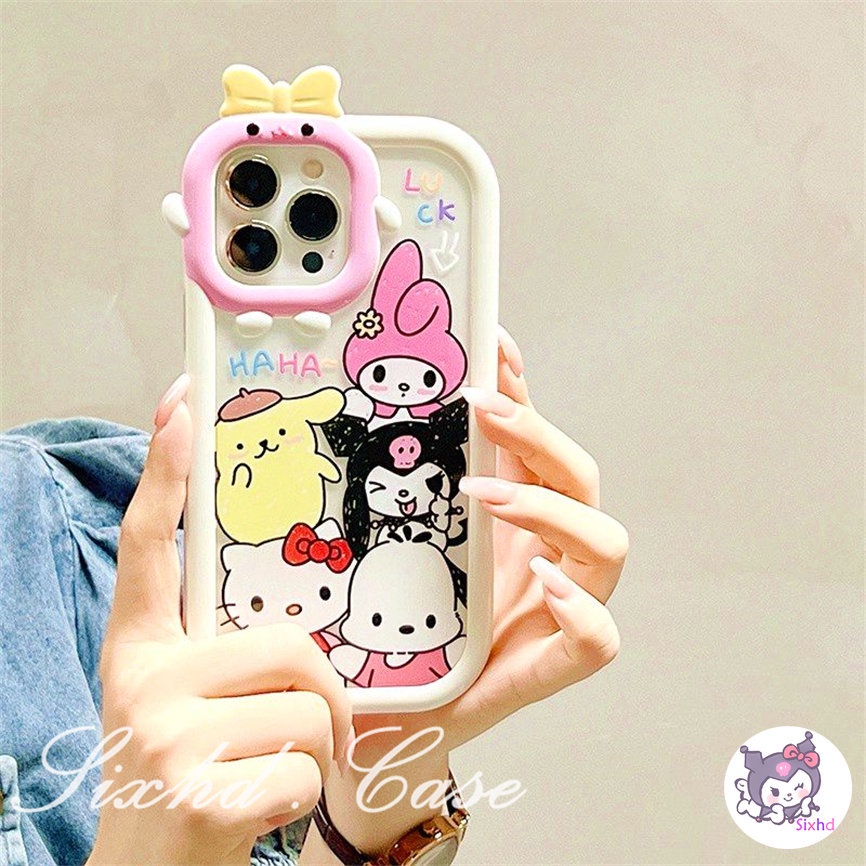 Realme C35 C31 C30 C25Y C21Y C25 C15 C12 C11 C21 C20 C17 C3 9i 7i 6i 5i 5s 5 Narzo 50A 50i Prime Comic Cartoon Cute Rabbit Phone Case Monster Lens Soft Shockproof Back Cover