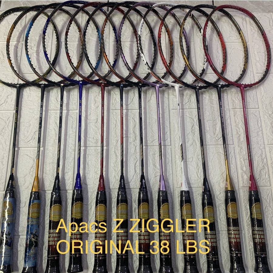 Raket Badminton apacs Z-ZIGGLER Z ZIGGLER UK ORIGINAL KUAT 38LBS
