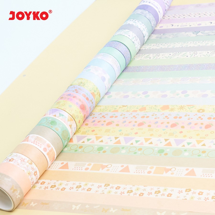 Washi Tape Pita Perekat Selotip Kertas Warna Joyko WT-105 15 mm x 3 M