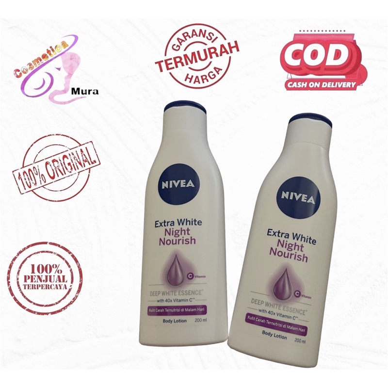 &lt; 200 ml lotion &gt; nivea night nourish lotion 200 ml || nivea handbody lotion night nourish 200 ml