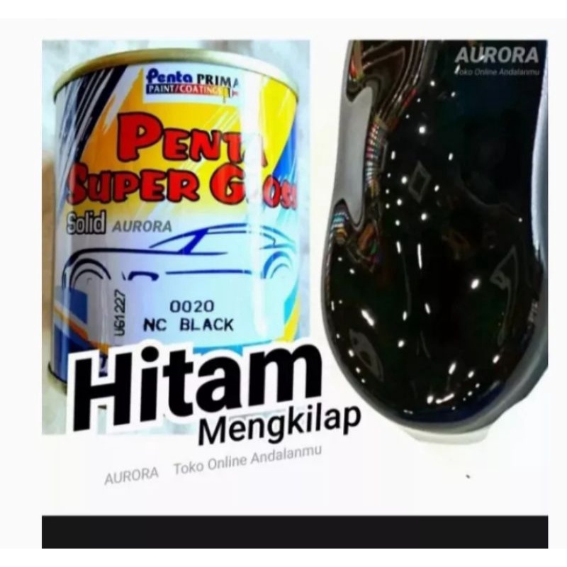 CAT SOLID HITAM PENTA 200 MILI