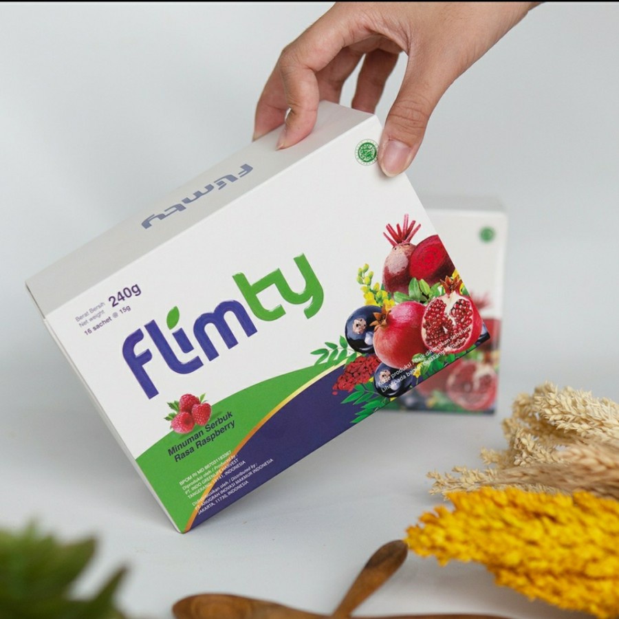 Promo !!! [COD] 1 Box Flimty Fiber(16 sachet) - Anti Oksidan