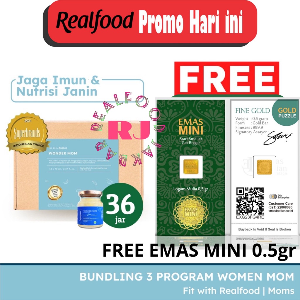 

Realfood Wonder Mom Triple Bundle Free Hadiah Menarik ( Minuman sarang burung walet )