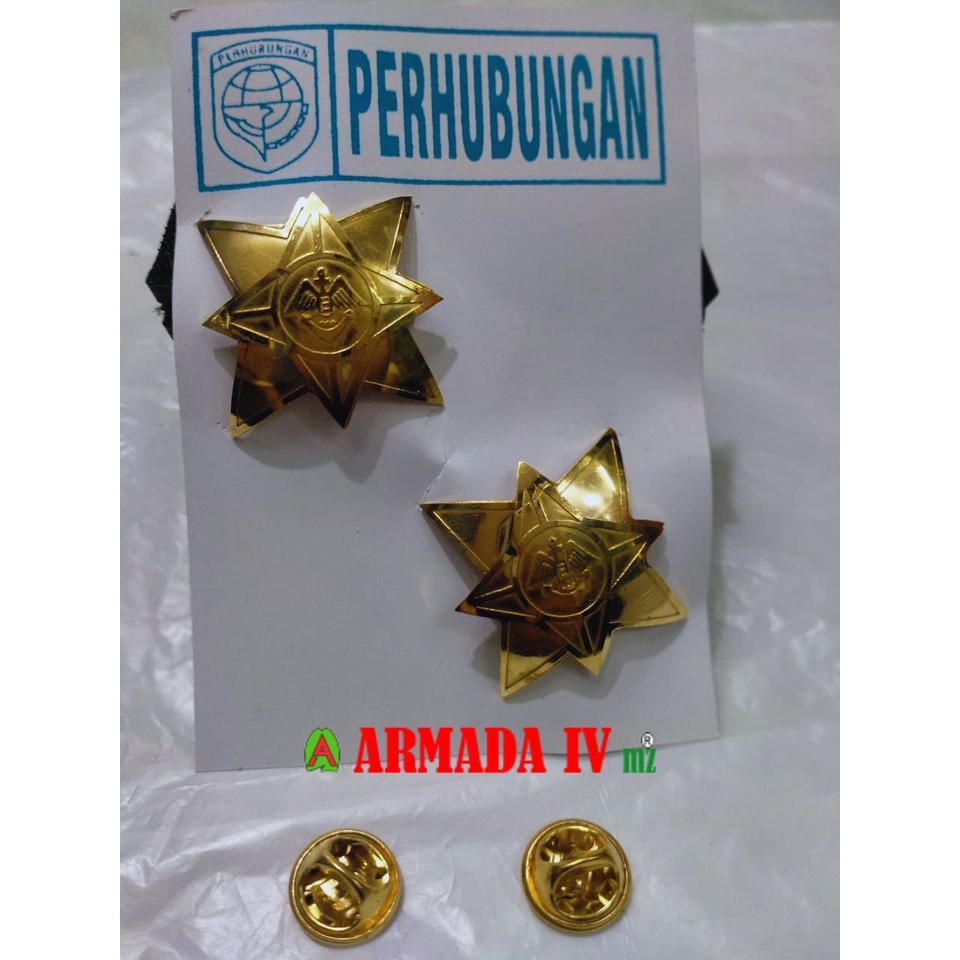 Pin Monogram Bintang DISHUB Paku